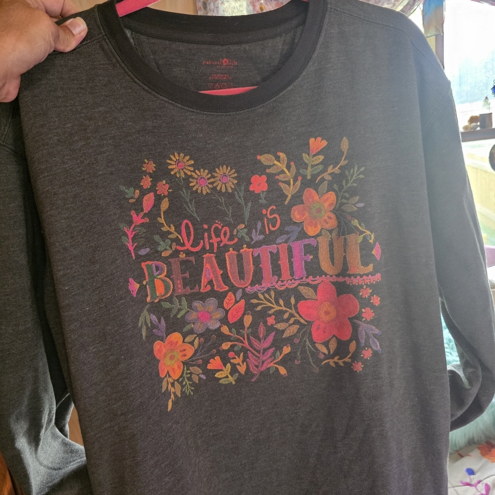 NATURAL LIFE SWEATSHIRT WITH POCKETS - Picture 2 of 4
